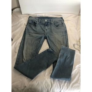 TRUE RELIGION MEN jeans ROCCO 34 RELAXED SKINNY LIGHT BLUE